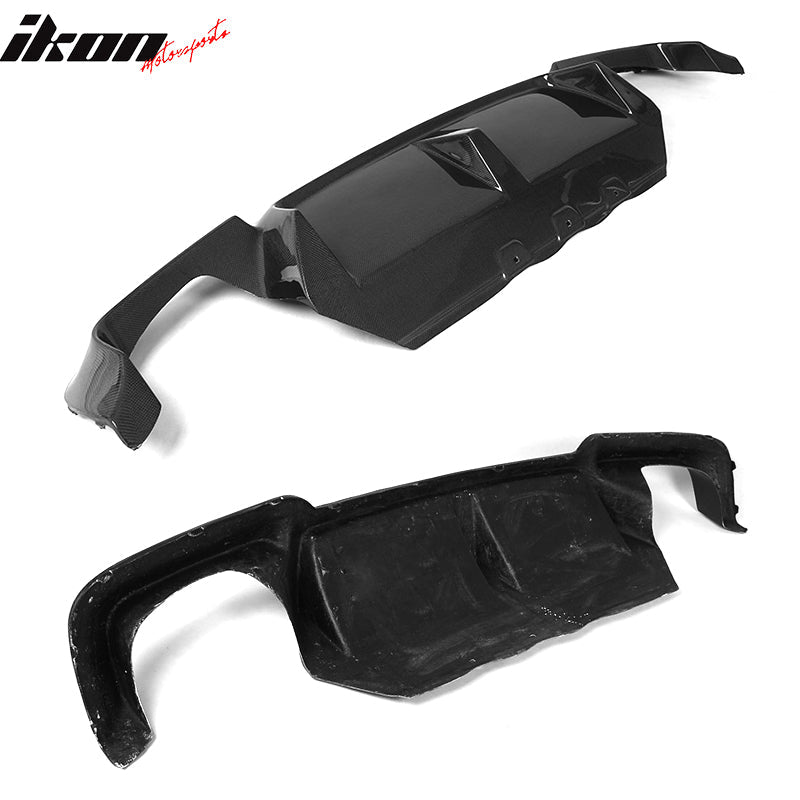 2011-2016 BMW F10 M5 3D Style Rear Bumper Lip Diffuser Carbon Fiber