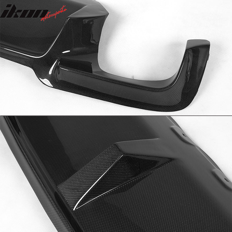2011-2016 BMW F10 M5 3D Style Rear Bumper Lip Diffuser Carbon Fiber
