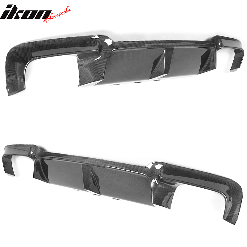 2011-2016 BMW F10 M5 3D Style Rear Bumper Lip Diffuser Carbon Fiber