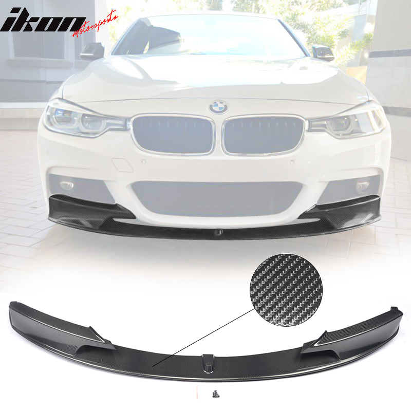 2012-2018 BMW 3 Series F30 MP Style Front Bumper Lip Carbon Fiber