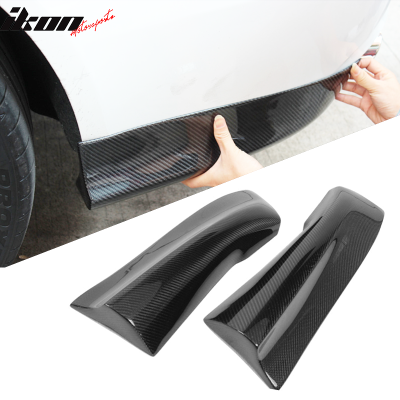 2013-2016 Audi A4 B9 R Style Rear Bumper Splitters Aprons Carbon Fiber