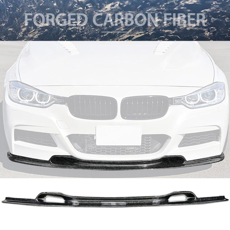 2012-2018 BMW F30 3-Series M Sport 3D Front Lip Forged Carbon Fiber