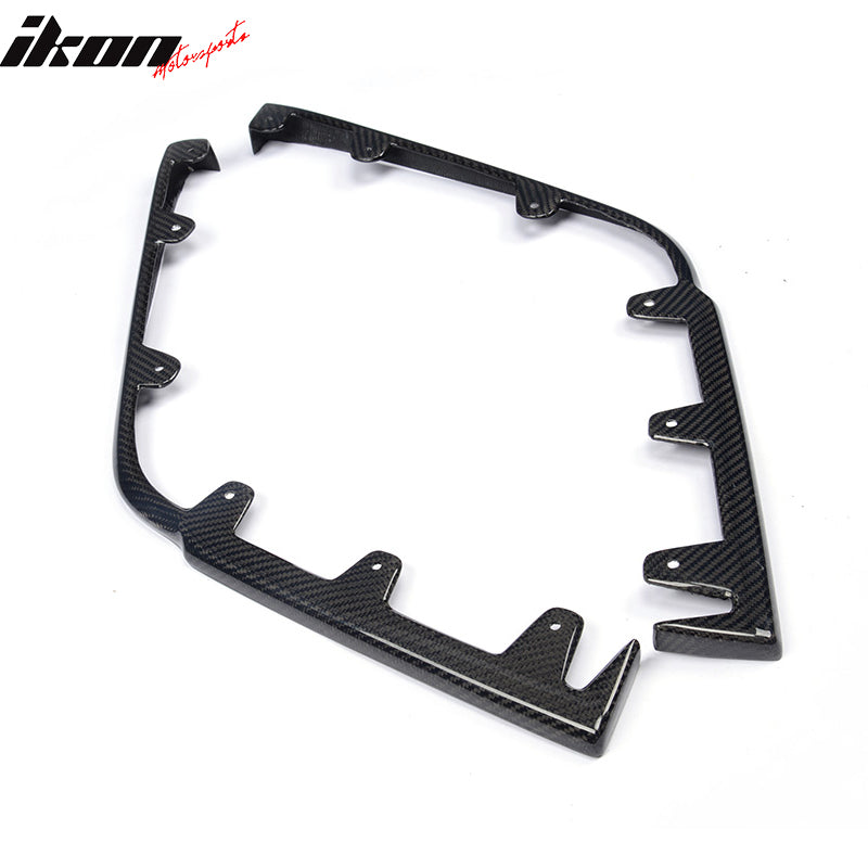 2009-2015 Cadillac CTS V KPE Style Front Bumper Lip Carbon Fiber