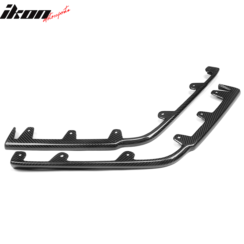 2009-2015 Cadillac CTS V KPE Style Front Bumper Lip Carbon Fiber