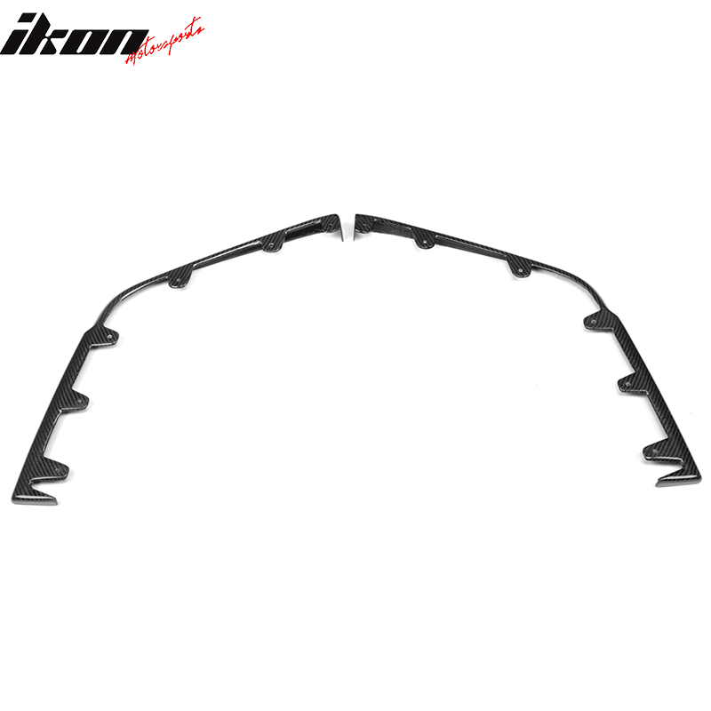 2009-2015 Cadillac CTS V KPE Style Front Bumper Lip Carbon Fiber