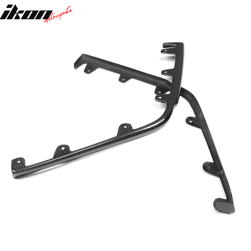 2009-2015 Cadillac CTS V KPE Style Front Bumper Lip Carbon Fiber