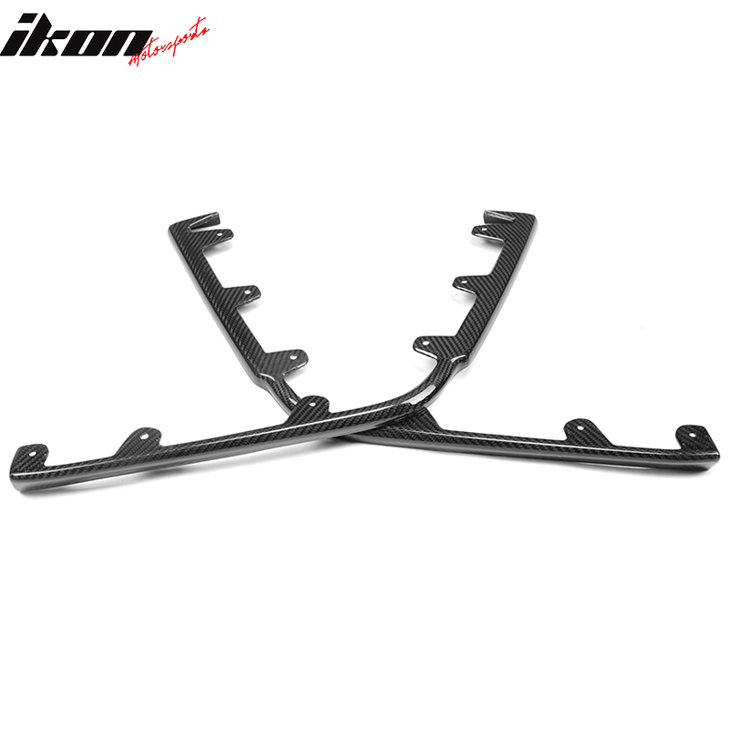 2009-2015 Cadillac CTS V KPE Style Front Bumper Lip Carbon Fiber