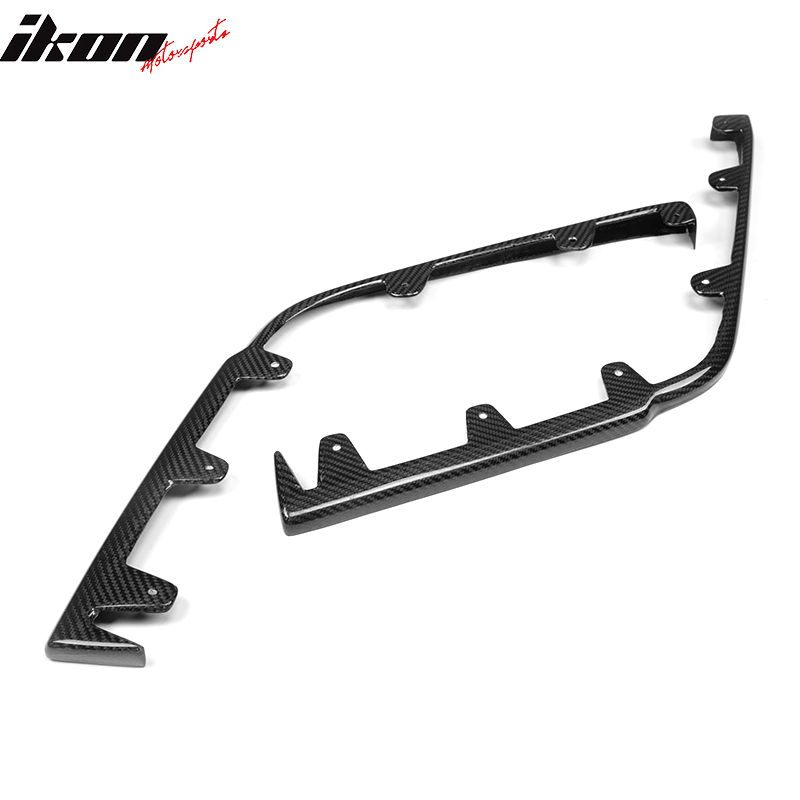 2009-2015 Cadillac CTS V KPE Style Front Bumper Lip Carbon Fiber