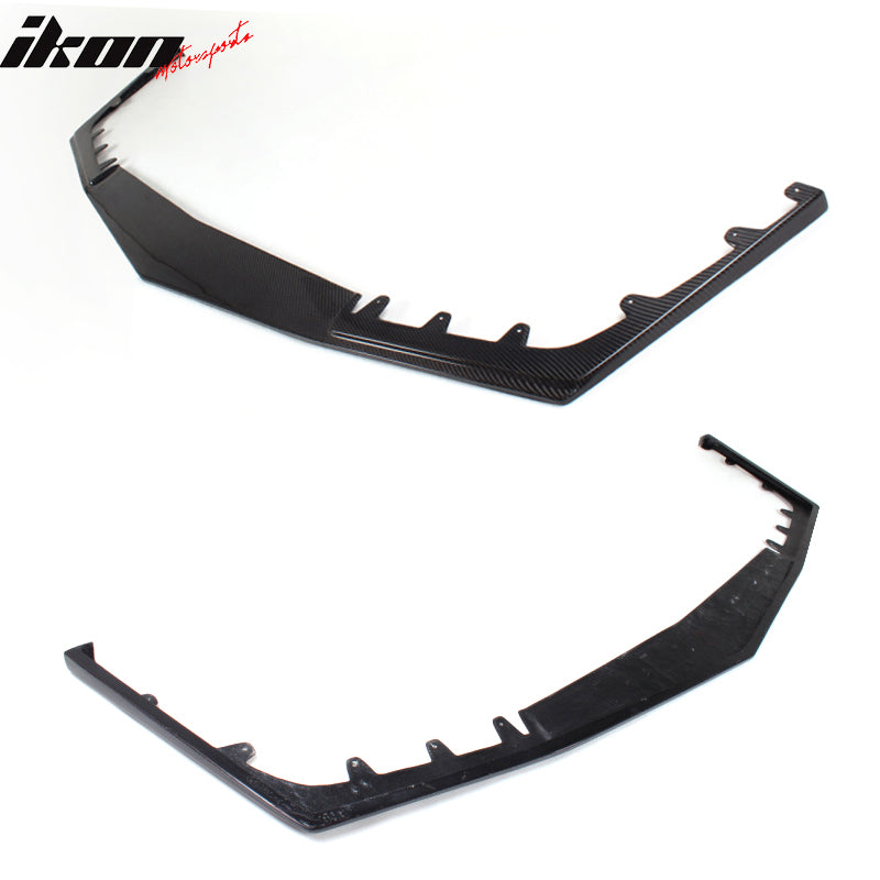 2009-2015 Cadillac CTS V HEN Style Front Bumper Lip Carbon Fiber