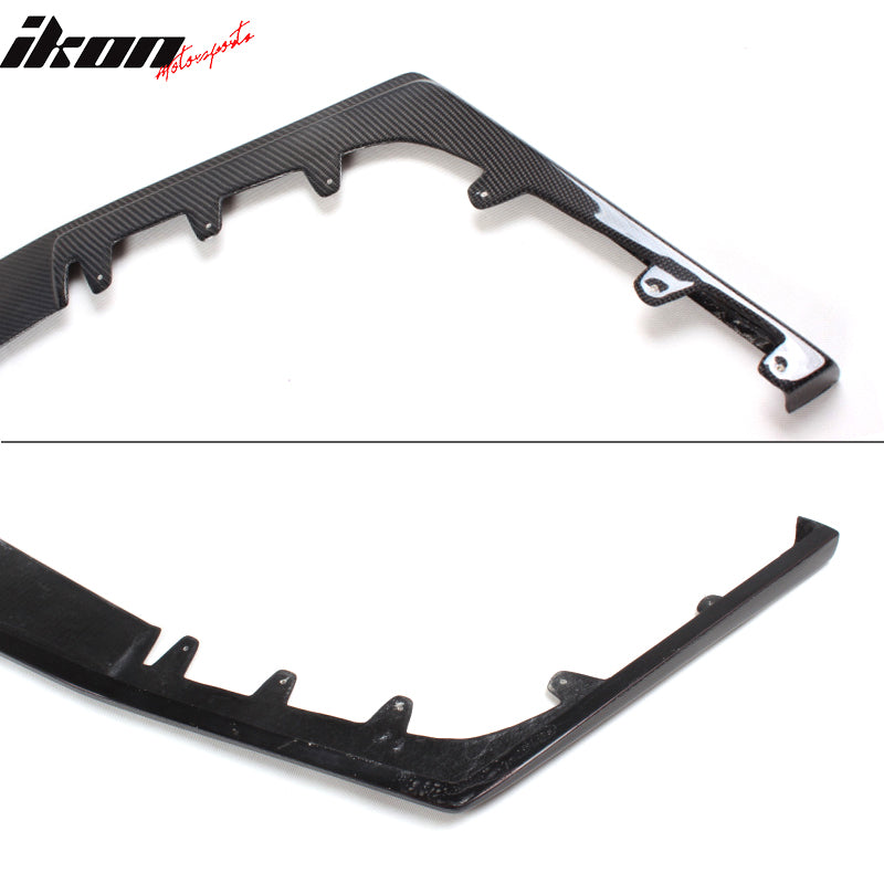 2009-2015 Cadillac CTS V HEN Style Front Bumper Lip Carbon Fiber