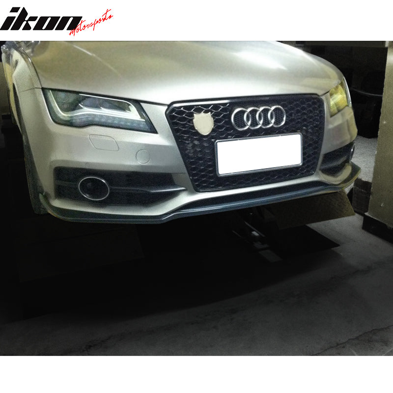2012-2014 Audi A7 4G8 S-Line JC Style Front Bumper Lip Carbon Fiber