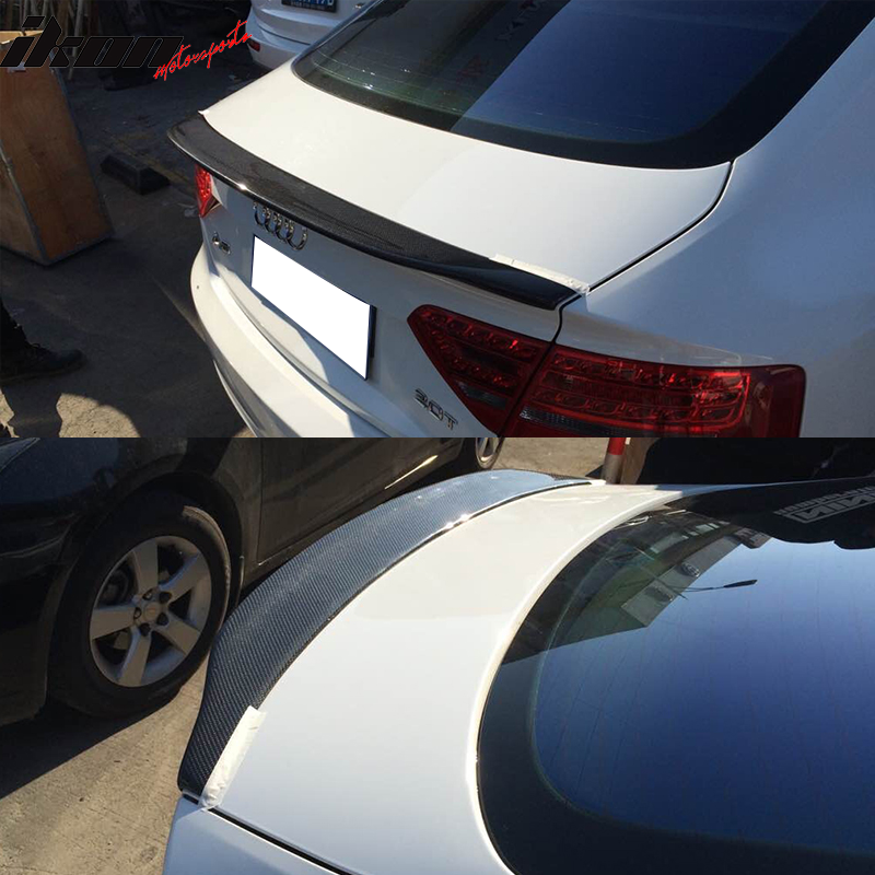 2008-2017 Audi A5 B8 CA Style Rear Trunk Spoiler Wing Carbon Fiber