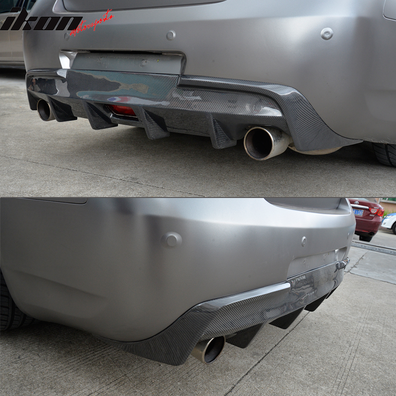 2010-2013 Infiniti G37 V36 JC Rear Bumper Lip Diffuser Carbon Fiber