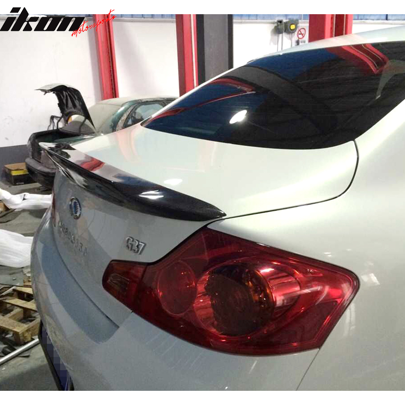 2010-2013 Infiniti G37 V36 Rear Spoiler Wing JC Style Carbon Fiber