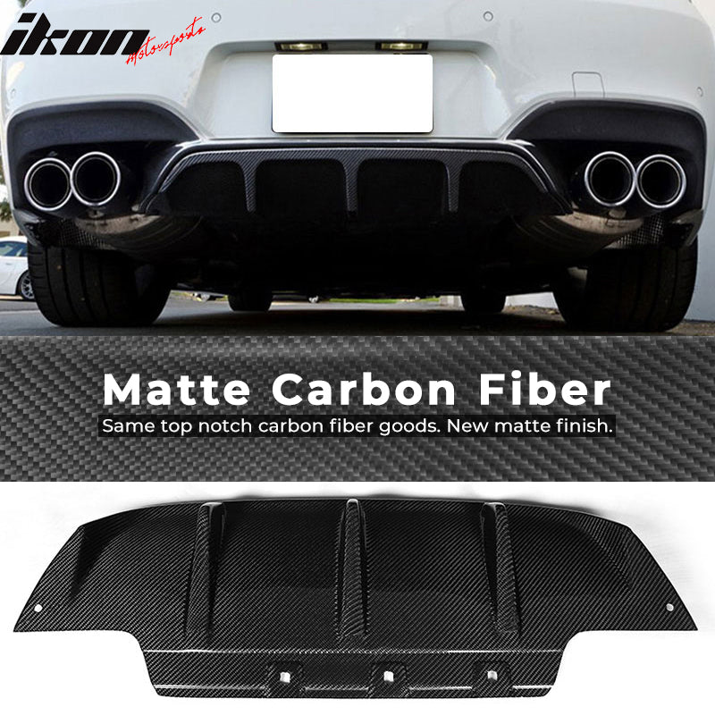 2012-2017 BMW 6 Series F06 M6 V Style Rear Lip Diffuser Carbon Fiber