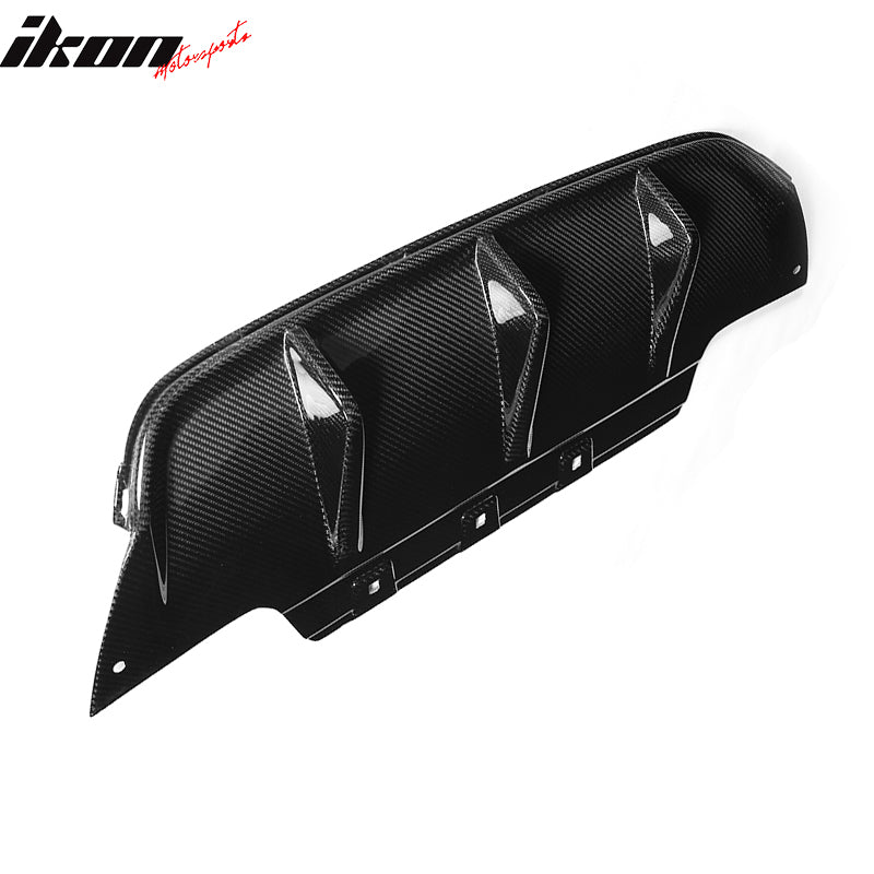 2012-2017 BMW 6 Series F06 M6 V Style Rear Lip Diffuser Carbon Fiber