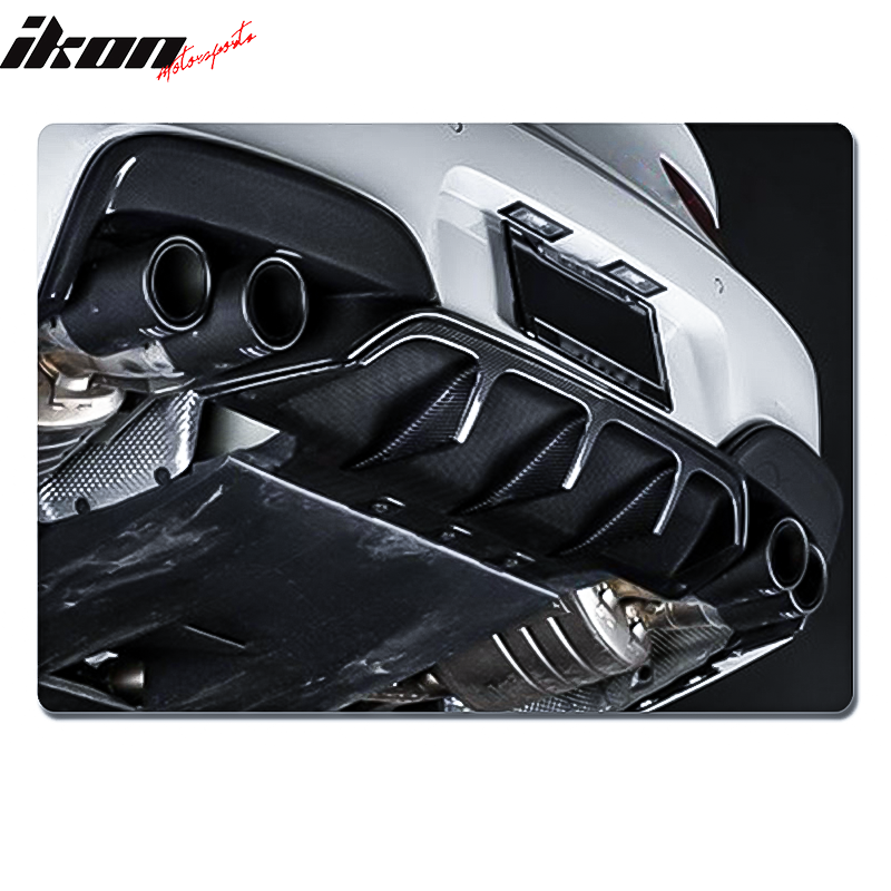 2012-2017 BMW 6 Series F06 M6 V Style Rear Lip Diffuser Carbon Fiber