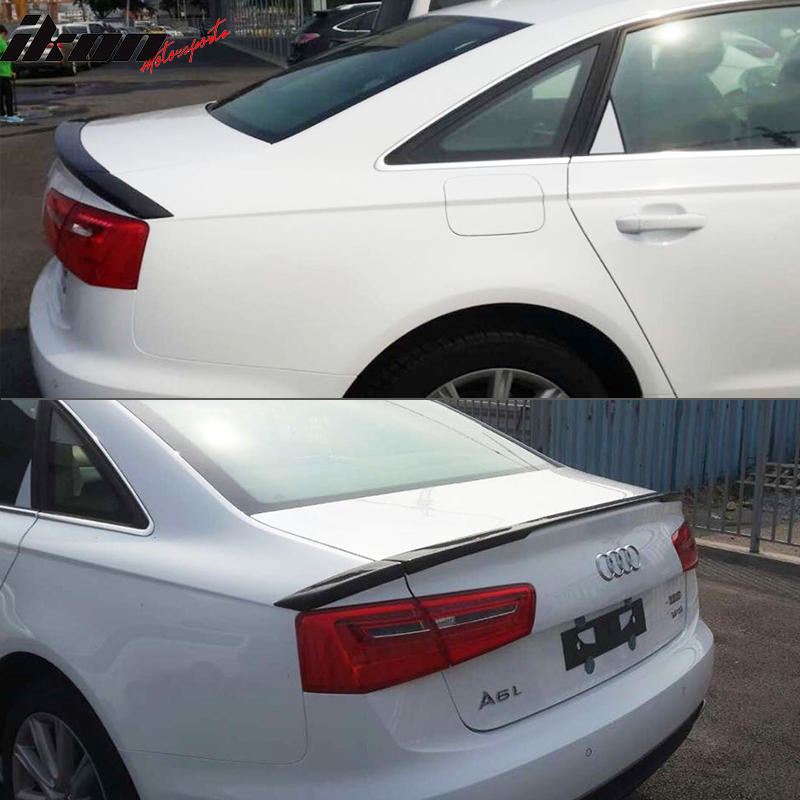 2012-2017 Audi A6 C7 Non-S Line ABT Style Trunk Spoiler Carbon Fiber
