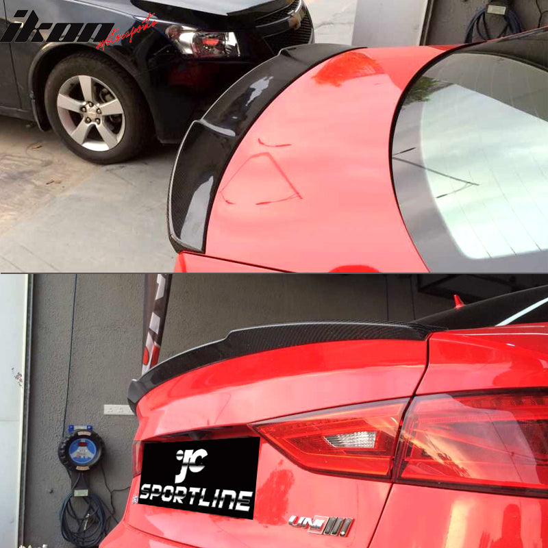 2015-2017 Audi S3 8V JC Style Rear Trunk Spoiler Wing Carbon Fiber