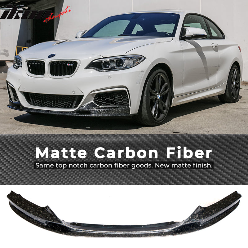 2014-2021 BMW 2-Series F22 M Sport 3D Front Lip Forged Carbon Fiber
