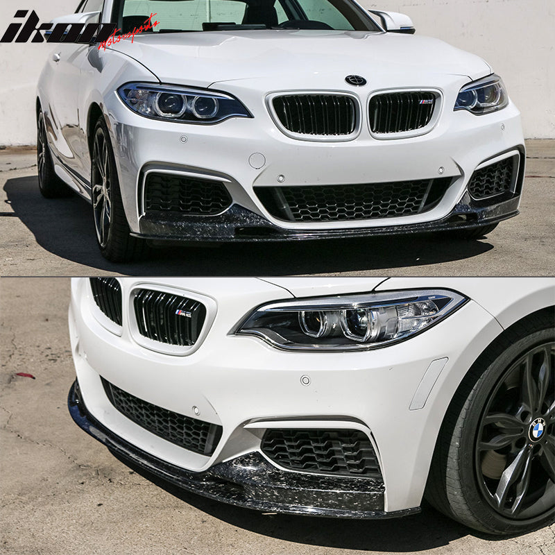2014-2021 BMW 2-Series F22 M Sport 3D Front Lip Forged Carbon Fiber