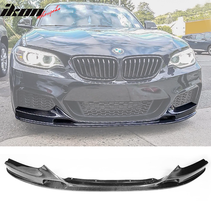 2014-2021 BMW 2 Series F22 M Sport 3D Front Bumper Lip Carbon Fiber