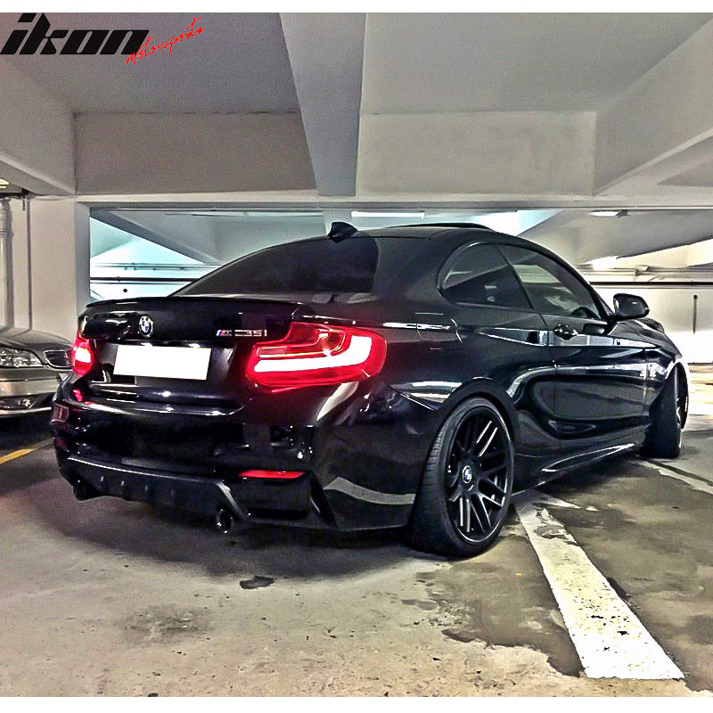 2014-2021 BMW F22 2 Series AP Style Rear Diffuser Spoiler Carbon Fiber