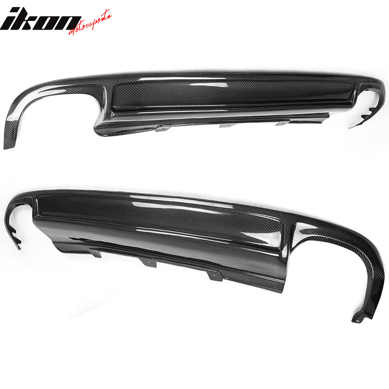 2009-2012 Audi A4 B8 S4 Style Rear Bumper Lip Diffuser Carbon Fiber