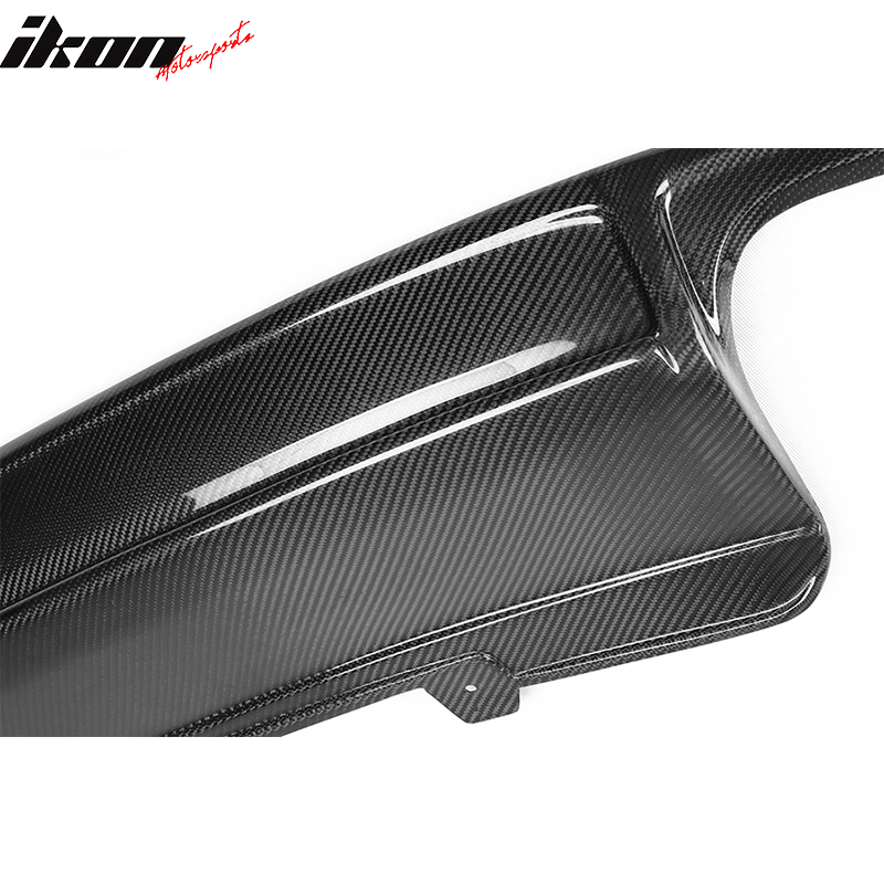 2009-2012 Audi A4 B8 S4 Style Rear Bumper Lip Diffuser Carbon Fiber