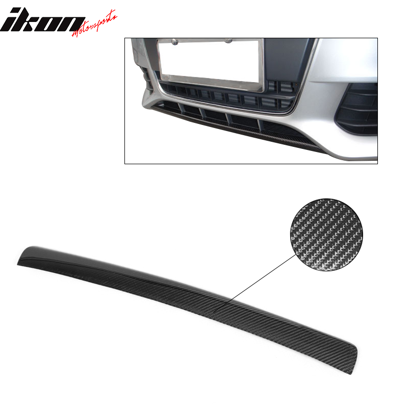 2009-2012 Audi A4 B8 OE Style Front Bumper Lip Spoiler Carbon Fiber