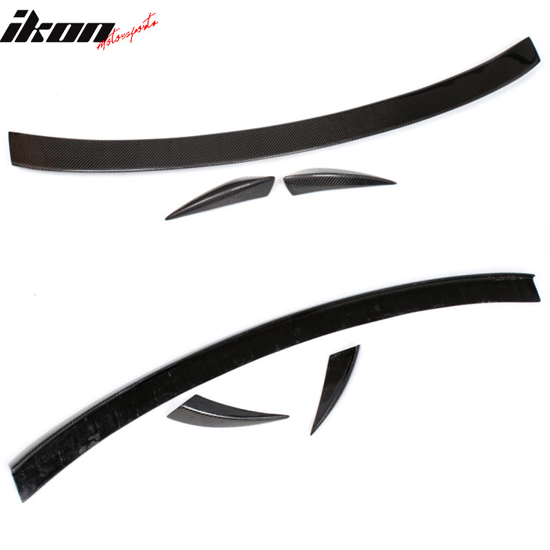 2009-2016 Audi A4 B8 ABT Style Trunk Spoiler Wing Carbon Fiber