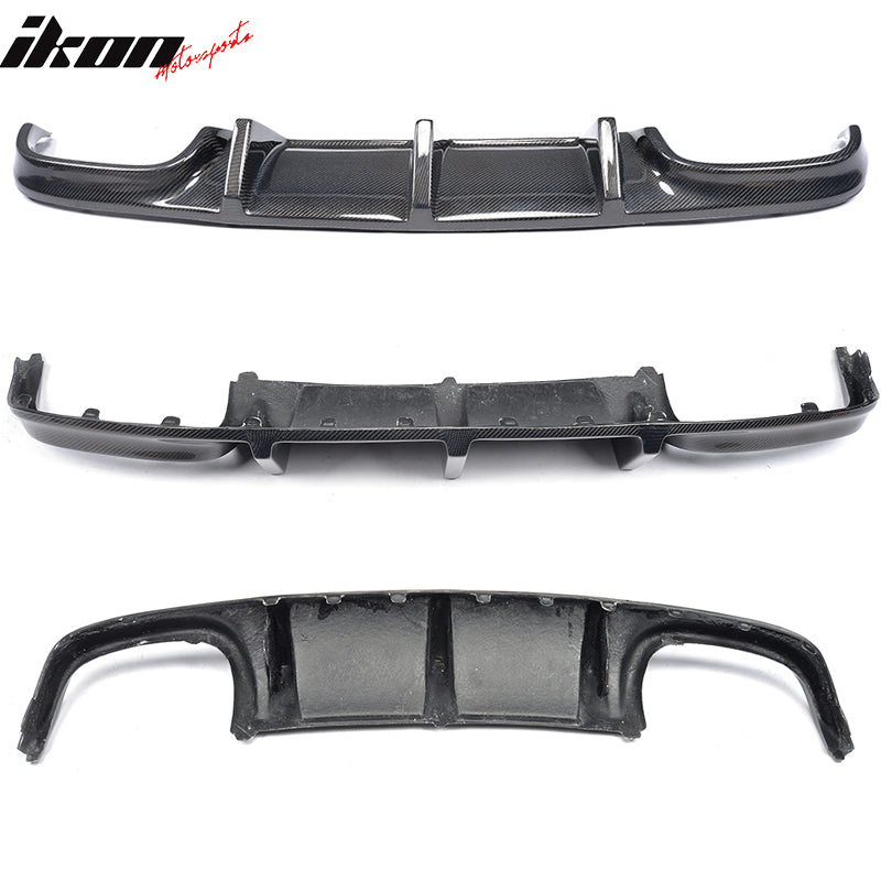 2008-2011 Benz C Class W204 C63 TMS Style Rear Diffuser Carbon Fiber