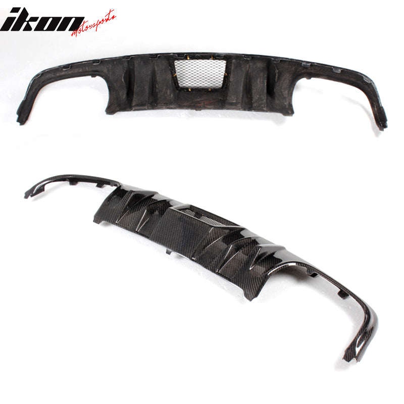2008-2011 Benz W204 C63 R Style Rear Bumper Lip Diffuser Carbon Fiber
