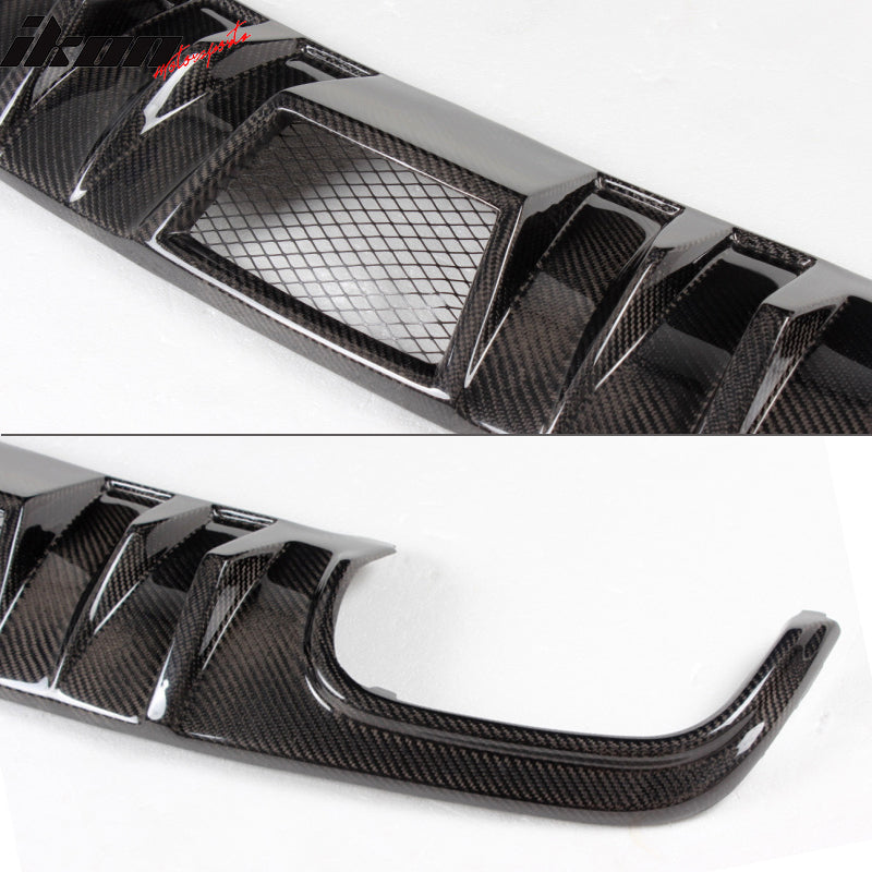 2008-2011 Benz W204 C63 R Style Rear Bumper Lip Diffuser Carbon Fiber