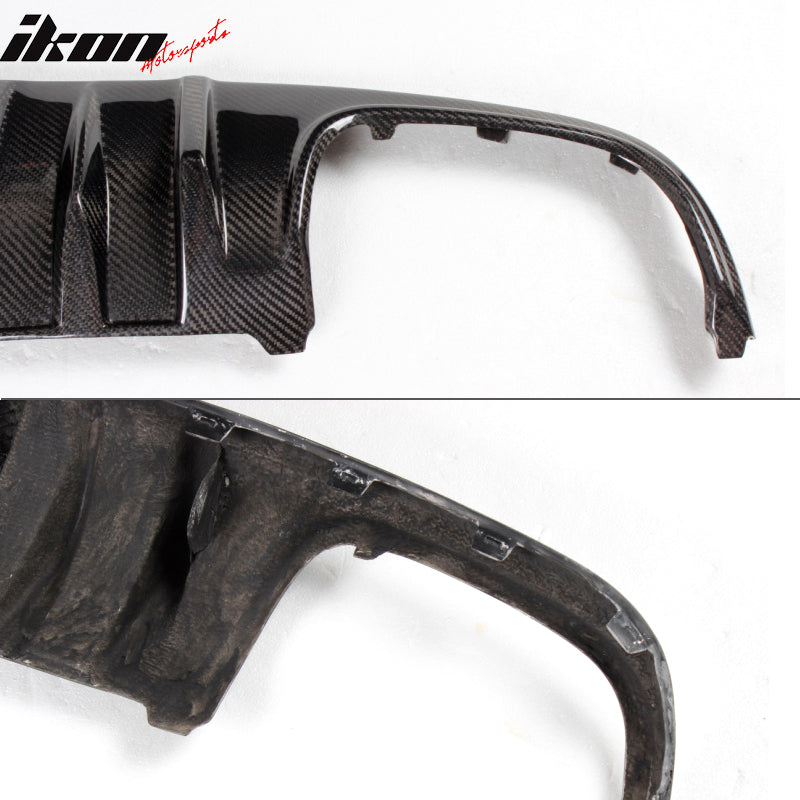 2008-2011 Benz W204 C63 R Style Rear Bumper Lip Diffuser Carbon Fiber