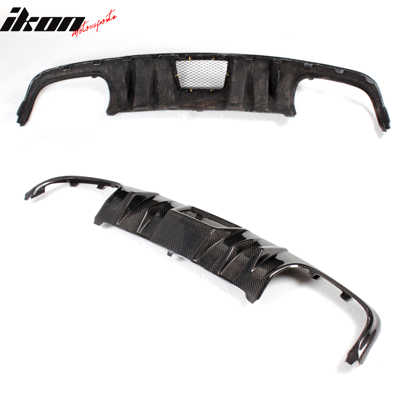 2008-2011 Benz W204 C63 R Style Rear Bumper Lip Diffuser Carbon Fiber