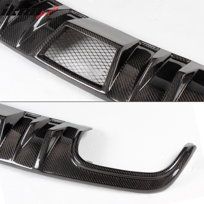 2008-2011 Benz W204 C63 R Style Rear Bumper Lip Diffuser Carbon Fiber