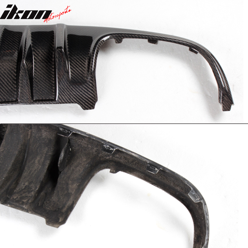 2008-2011 Benz W204 C63 R Style Rear Bumper Lip Diffuser Carbon Fiber