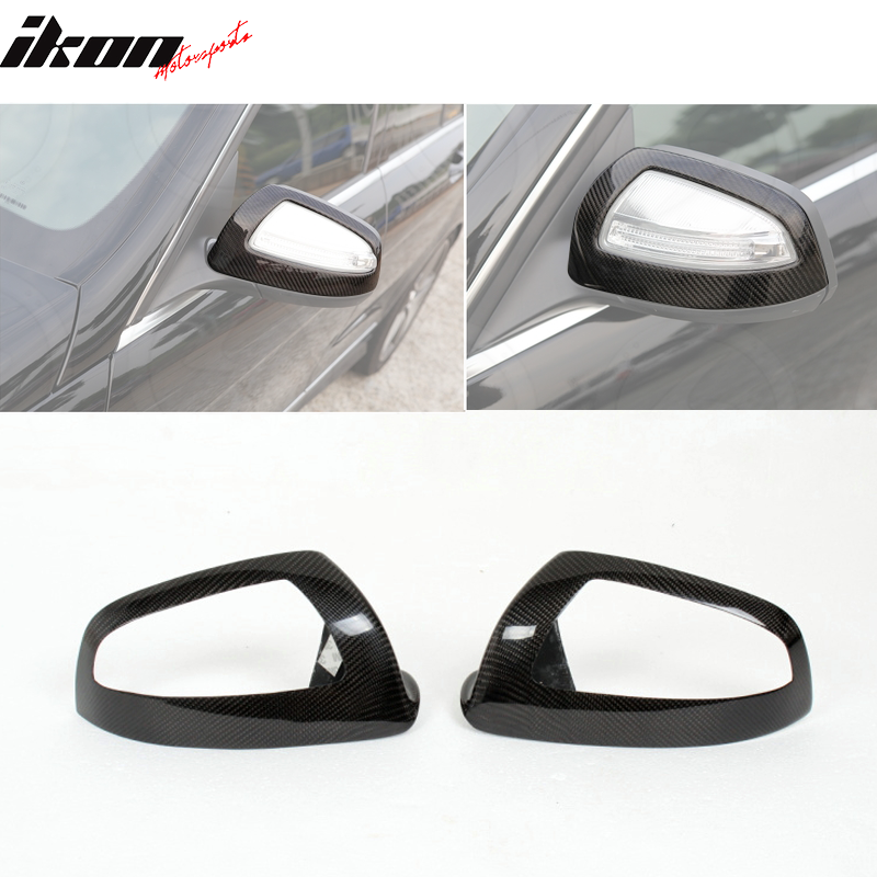 2008-2011 Benz C-Class W204 JC Style Mirror Cover Caps Carbon Fiber