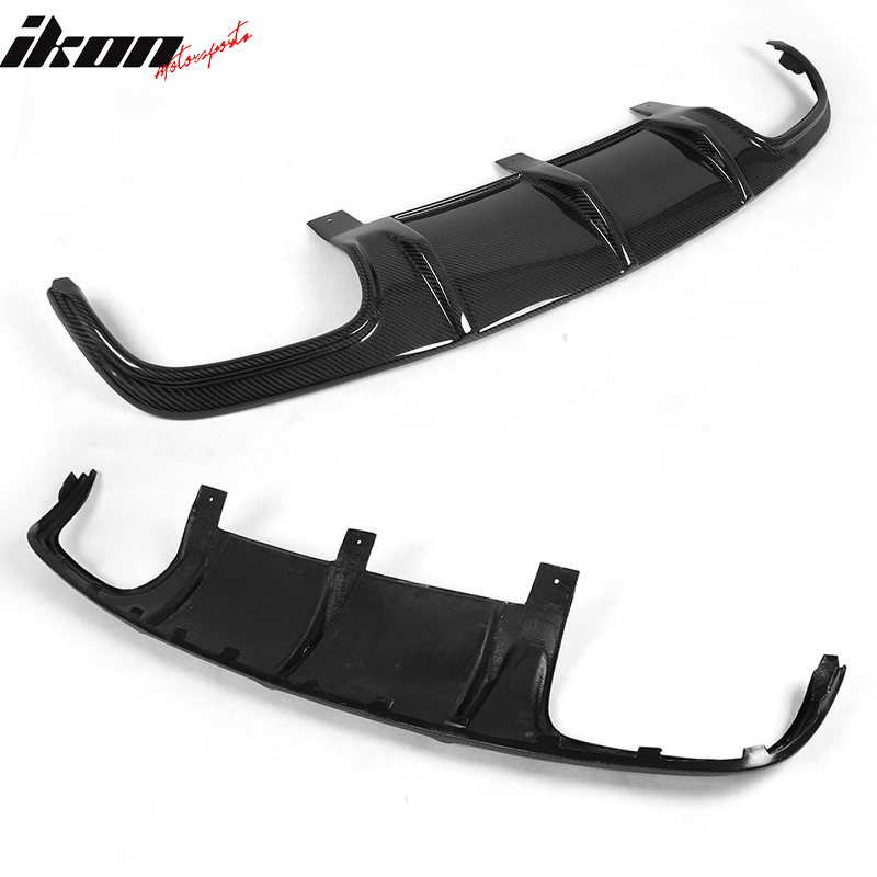 2008-2011 Benz C Class W204 C63 OE Style Rear Diffuser Carbon Fiber
