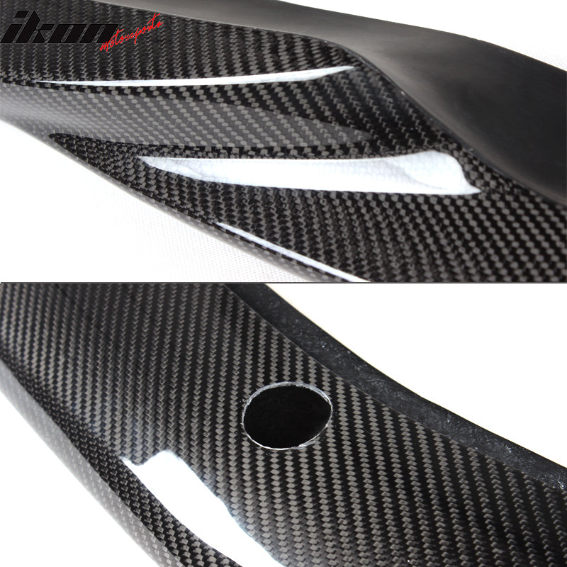 2008-2011 Benz C Class W204 GH Style Front Bumper Lip Carbon Fiber