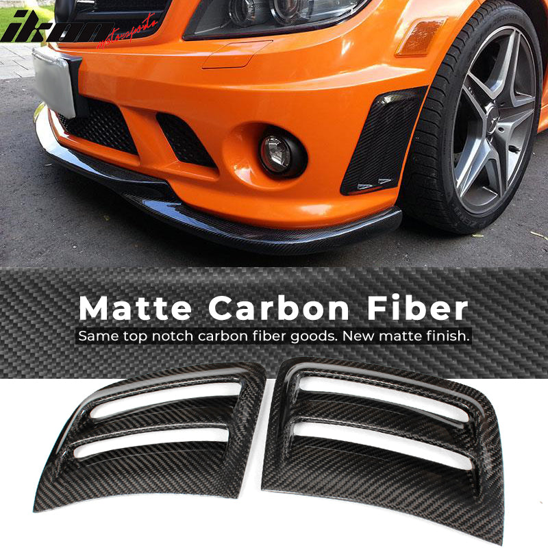 2008-2011 Benz C Class W204 C63 OE Style Side Vent Grille Carbon Fiber