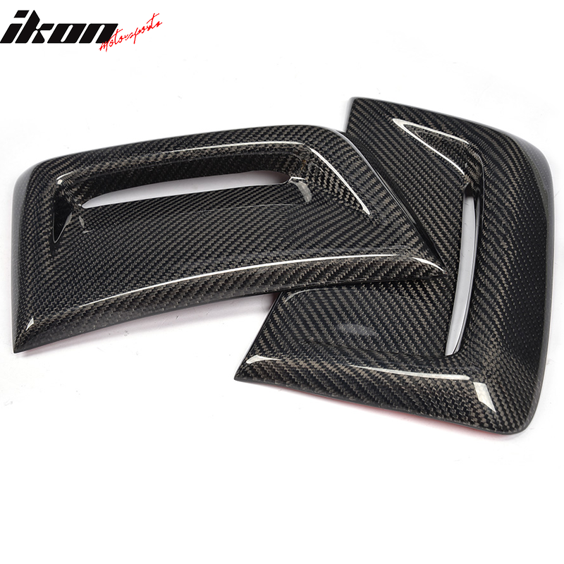 2012-2014 Benz W204 C63 AMG Style Side Fender Fin Vent Carbon Fiber