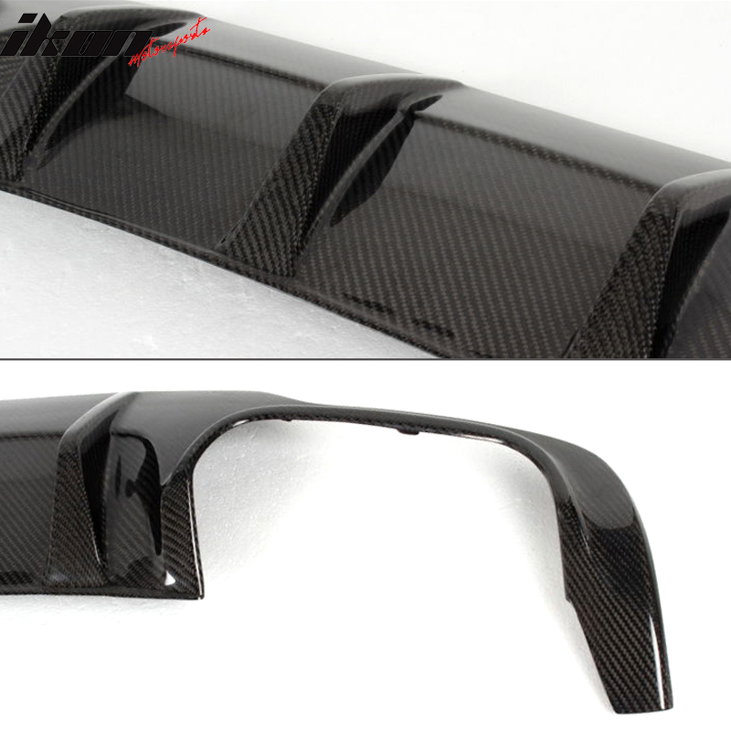 2012-2015 Benz C Class W204 C63 Style Rear Lip Diffuser Carbon Fiber
