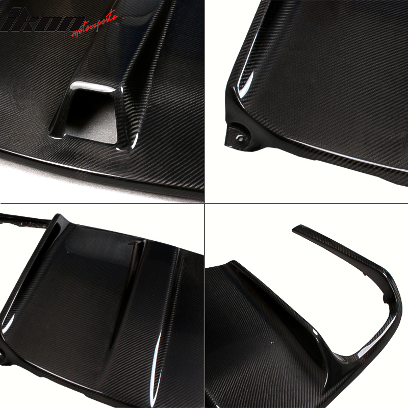 2010-2013 Benz E-Class W207 JC Rear Bumper Lip Diffuser Carbon Fiber