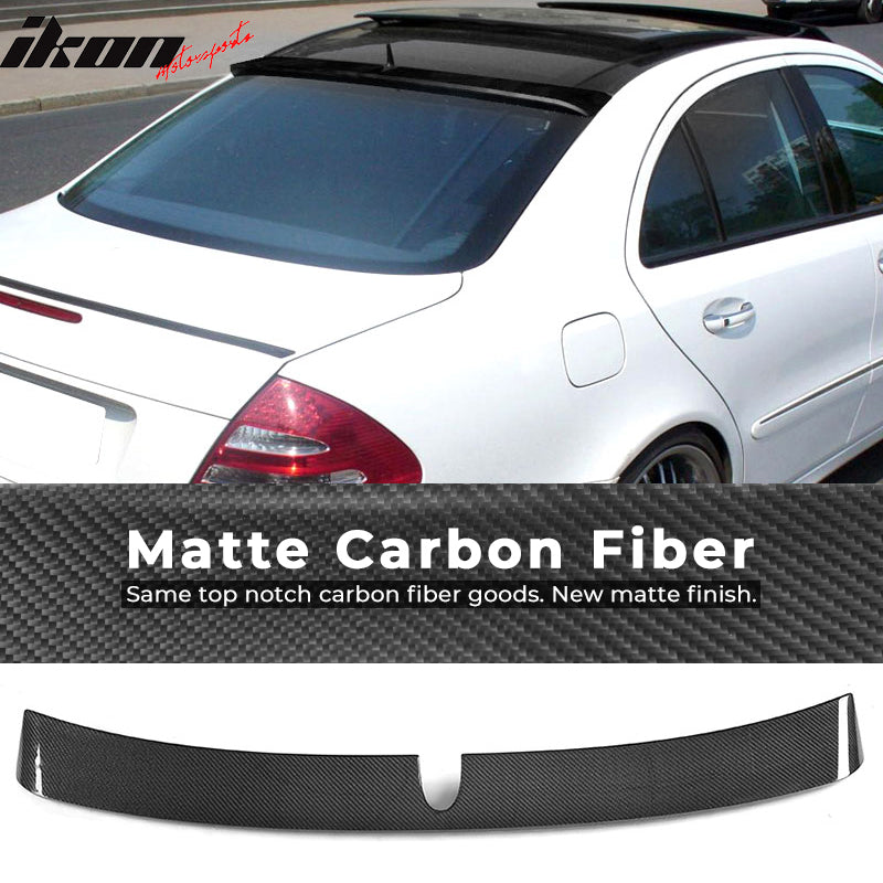 2003-2005 Benz E-Class W211 L Style Rear Roof Spoiler Carbon Fiber