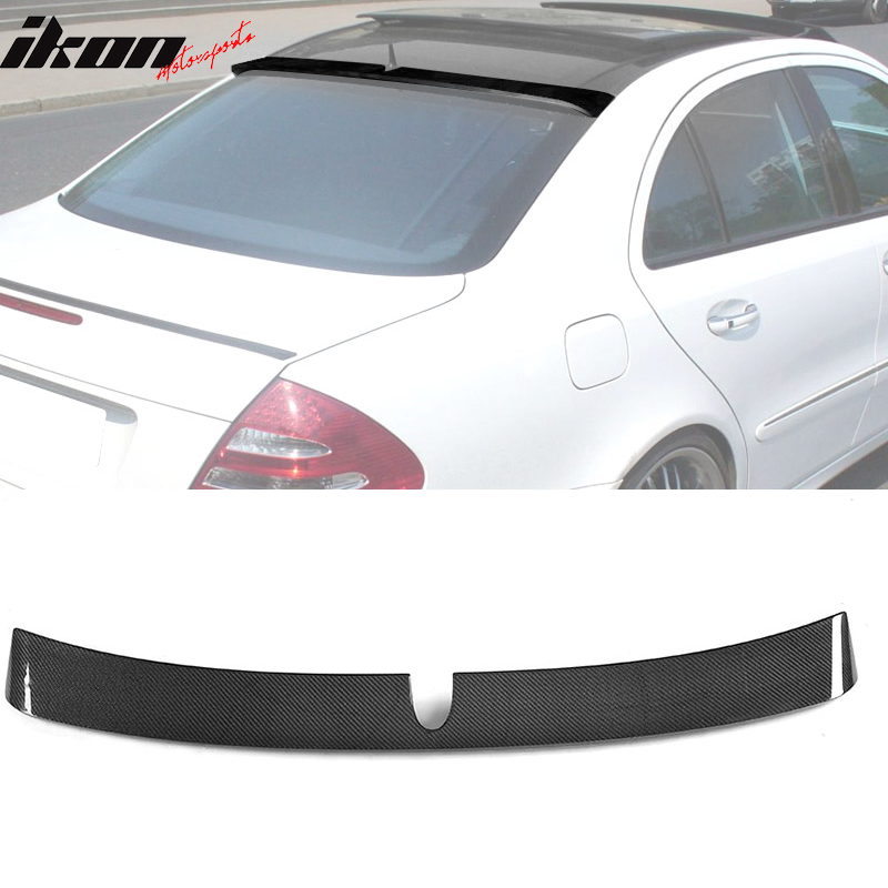 2003-2005 Benz E-Class W211 L Style Rear Roof Spoiler Carbon Fiber