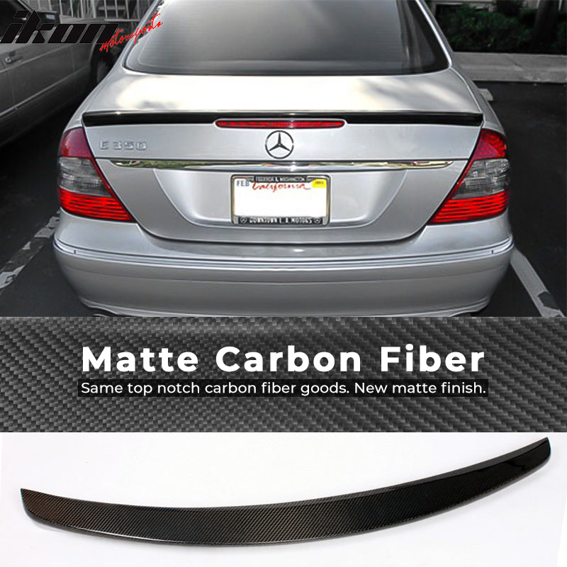 2003-2009 Benz E-Class W211 AMG Style Trunk Wing Spoiler Carbon Fiber