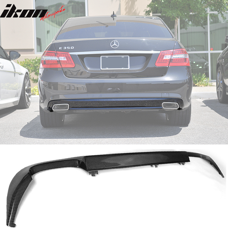 2010-2013 Benz E-Class W212 OEÂ Style Rear Bumper Diffuser Carbon Fiber