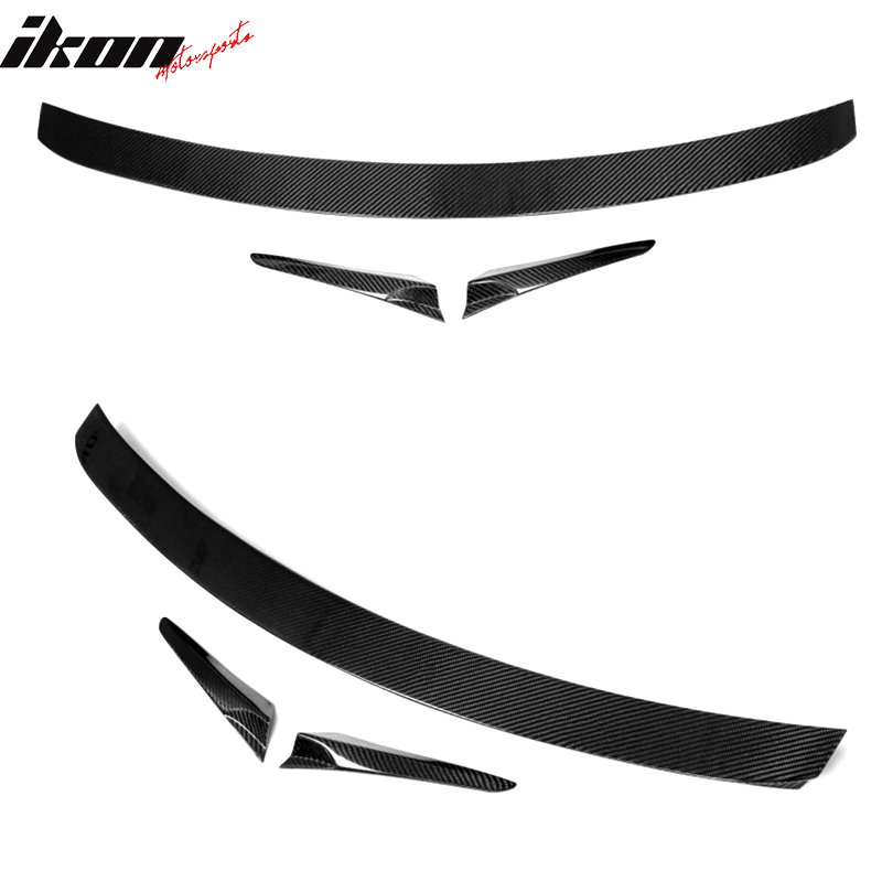2009-2012 Mercedes CL Class W216 B Style Trunk Spoiler Carbon Fiber